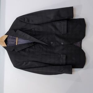 JACK VICTOR | Men's Black Plaid Elite 100% Wool Woven Sports Jacket